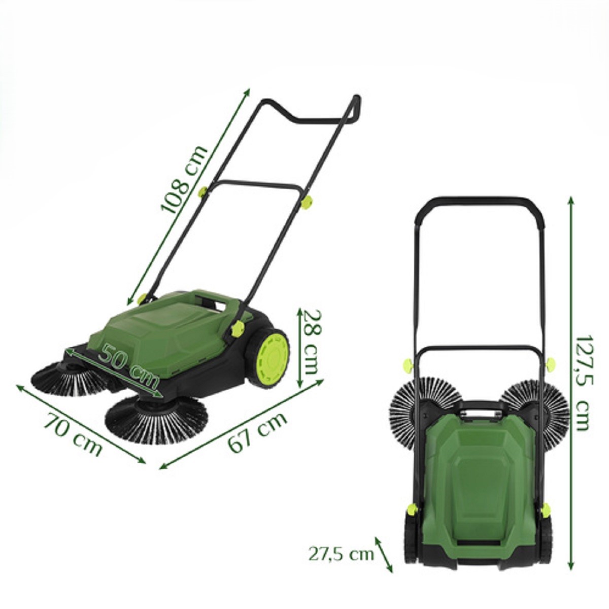 Unikátny mechanický ručný zametací stroj